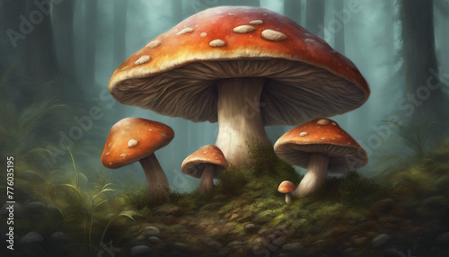 fantasy mushroom wallpaper