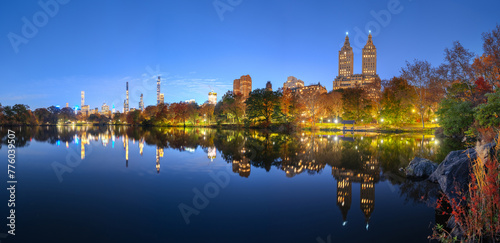New York City from Central Park at Night