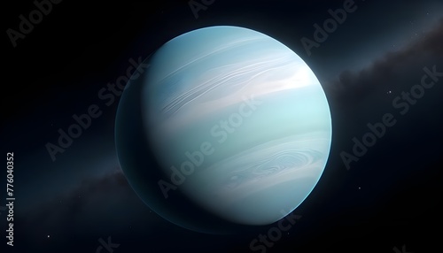 Serene Neptune-Like Exoplanet in Space