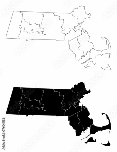Massachusetts administrative maps