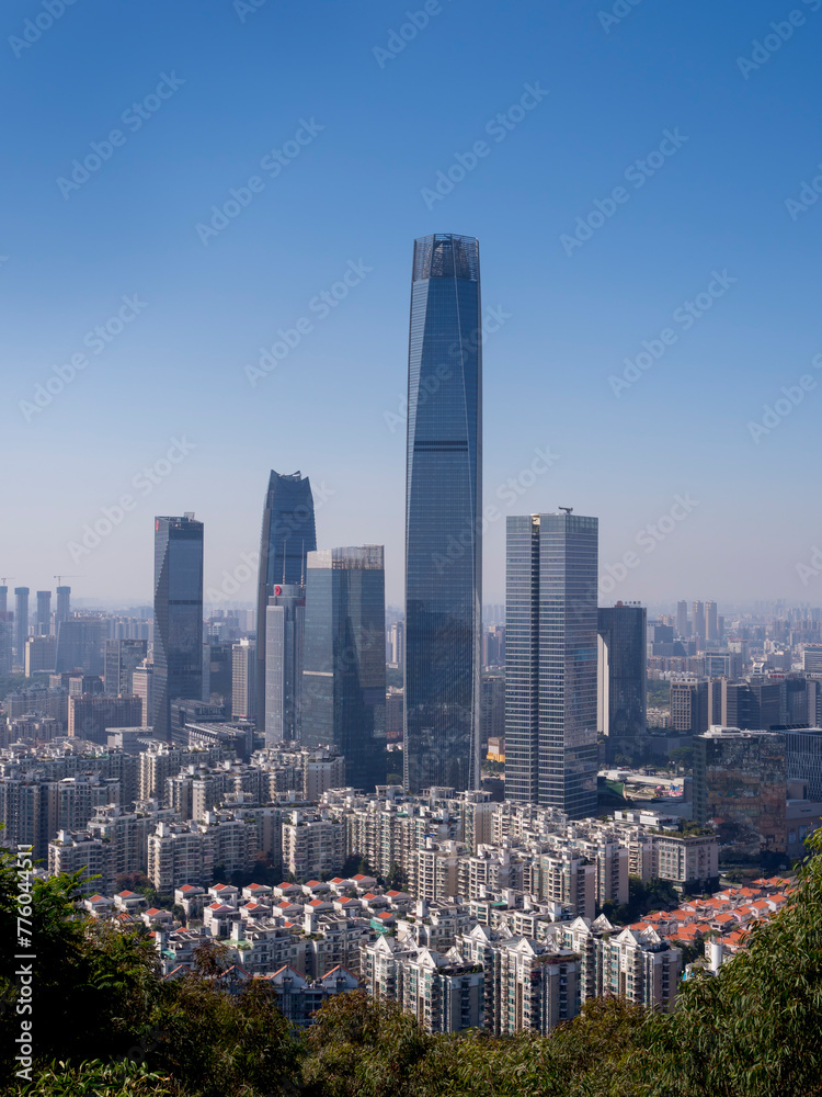 China, Guandong, Dongguan cityscape