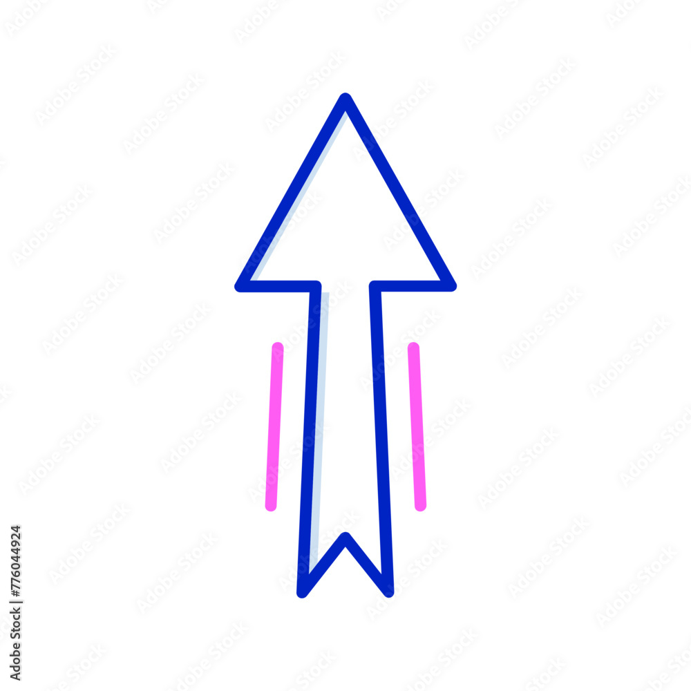 Up Arrow Vector Icon Design