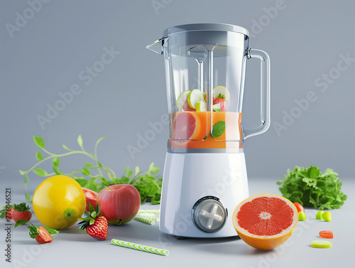 Selfcleaning blender, smart technology, hasslefree smoothies, future kitchen ease photo