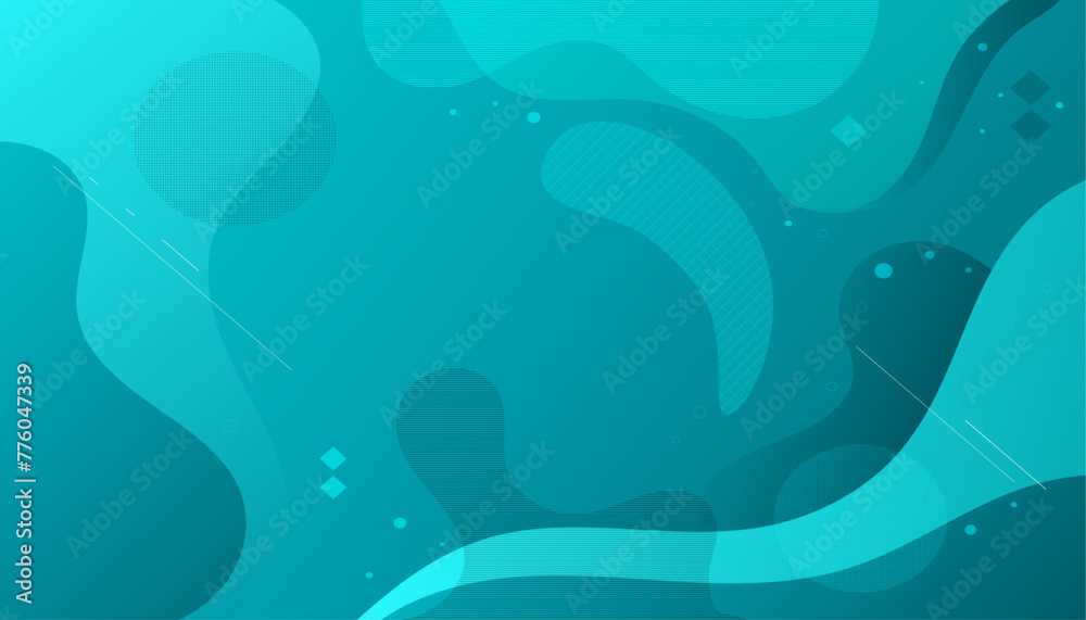 Colorful geometric background. Fluid shapes composition