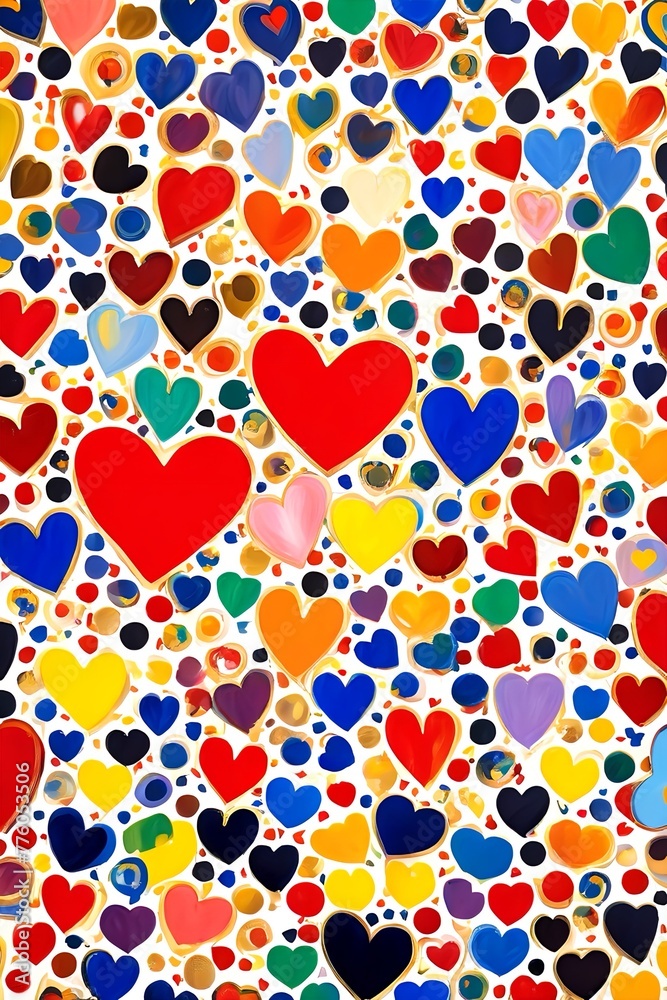 pattern with hearts pattern with hearts