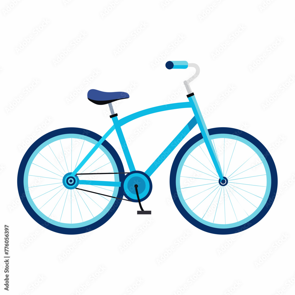 Bicycle blue sky isolated on white background Bicycle blue sky isolated on white background