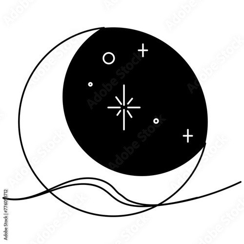 Boho Moon Phases Illustration Vector