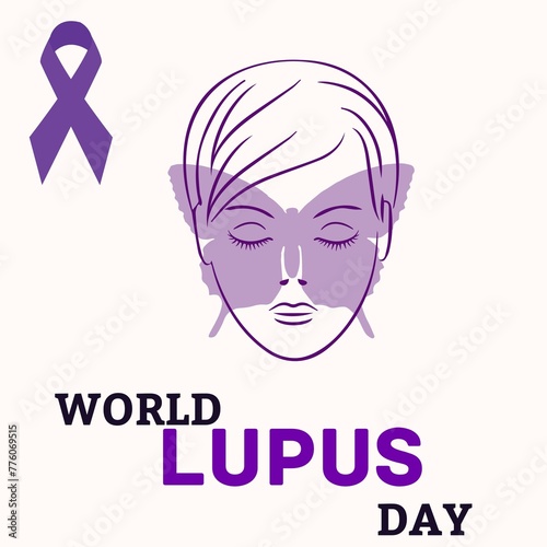 Vector Illustration of World Lupus Day. 