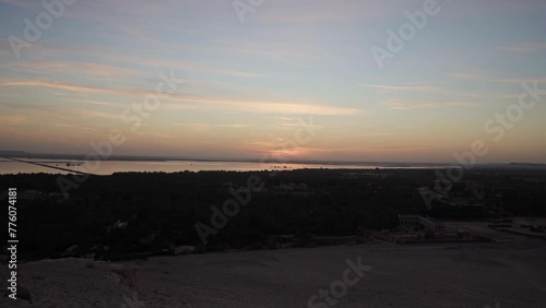 sunrise time lapse footage from dakroor mountain in siwa, Egypt photo