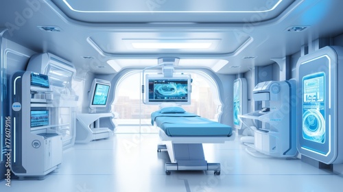 Futuristic Hospital Room