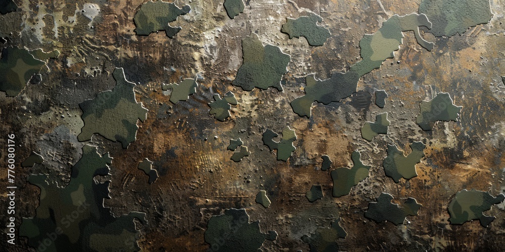 Military-inspired backdrop featuring disciplined army rugged camouflage patterns. Tactical and durable design.