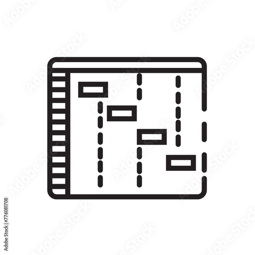 Daw Digital Sequencer Line Icon