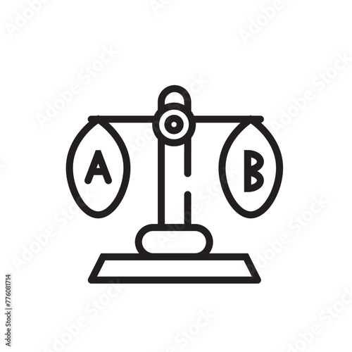 Multivariate Testing Software Testing Web Analytics Line Icon