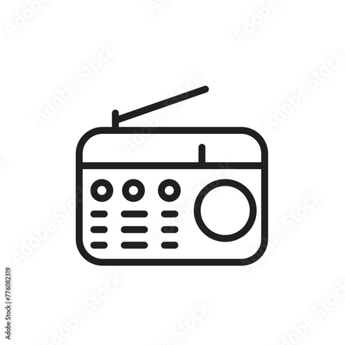 Am Device Fm Line Icon