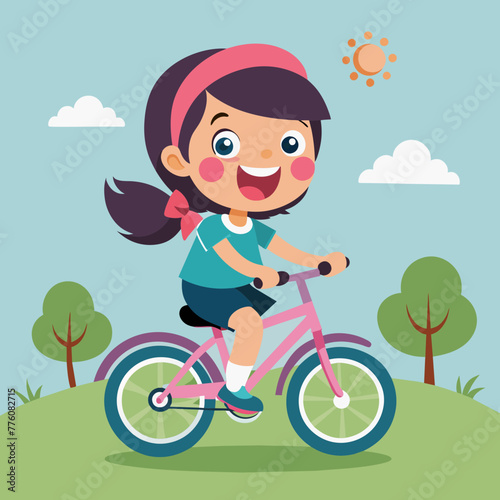 happy-cute-kid-girl-riding-bike-smile 