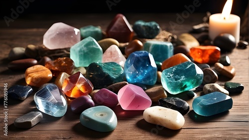 Stones of Healing for Crystal Spiritual Wicca Ritual © Qazi Sanawer