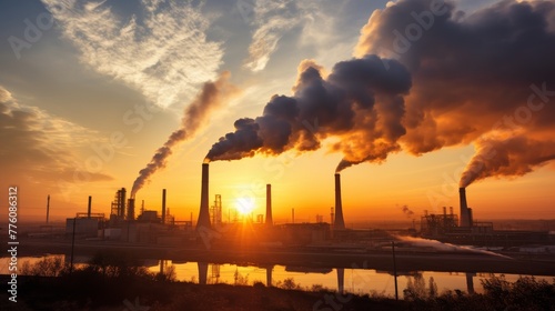 Smokestacks Emissions  Environmental Impact