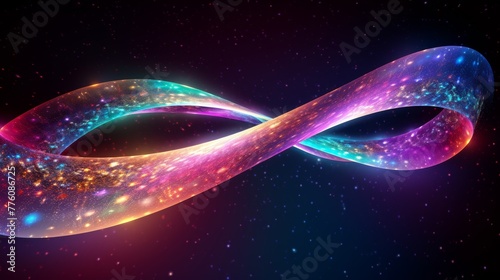  Infinity Loop in Cosmic Colors 
