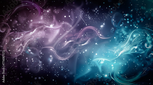Pastel blue purple shimmering, starry texture, background on a black background