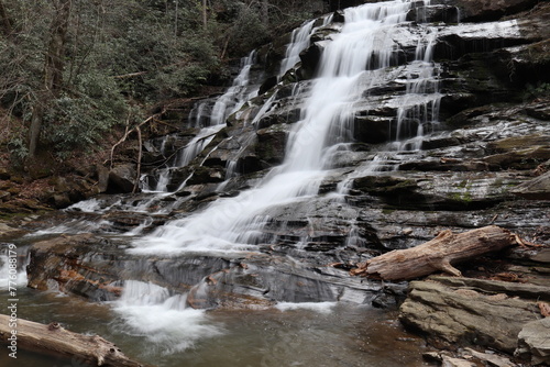 Milton Bradley Falls  Green River Game Lands  Saluda  North Carolina