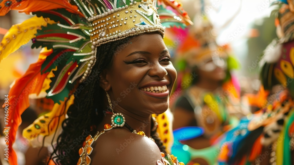 Carnival in Rio, samba in the streets, parade of passion