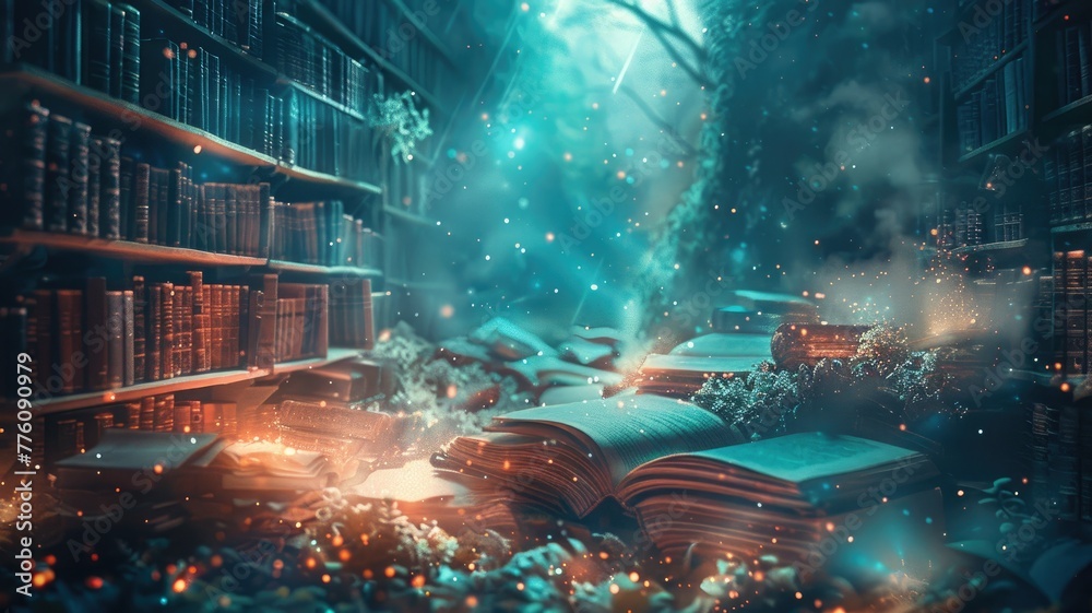The enchanted realm of books The enchanted realm of books