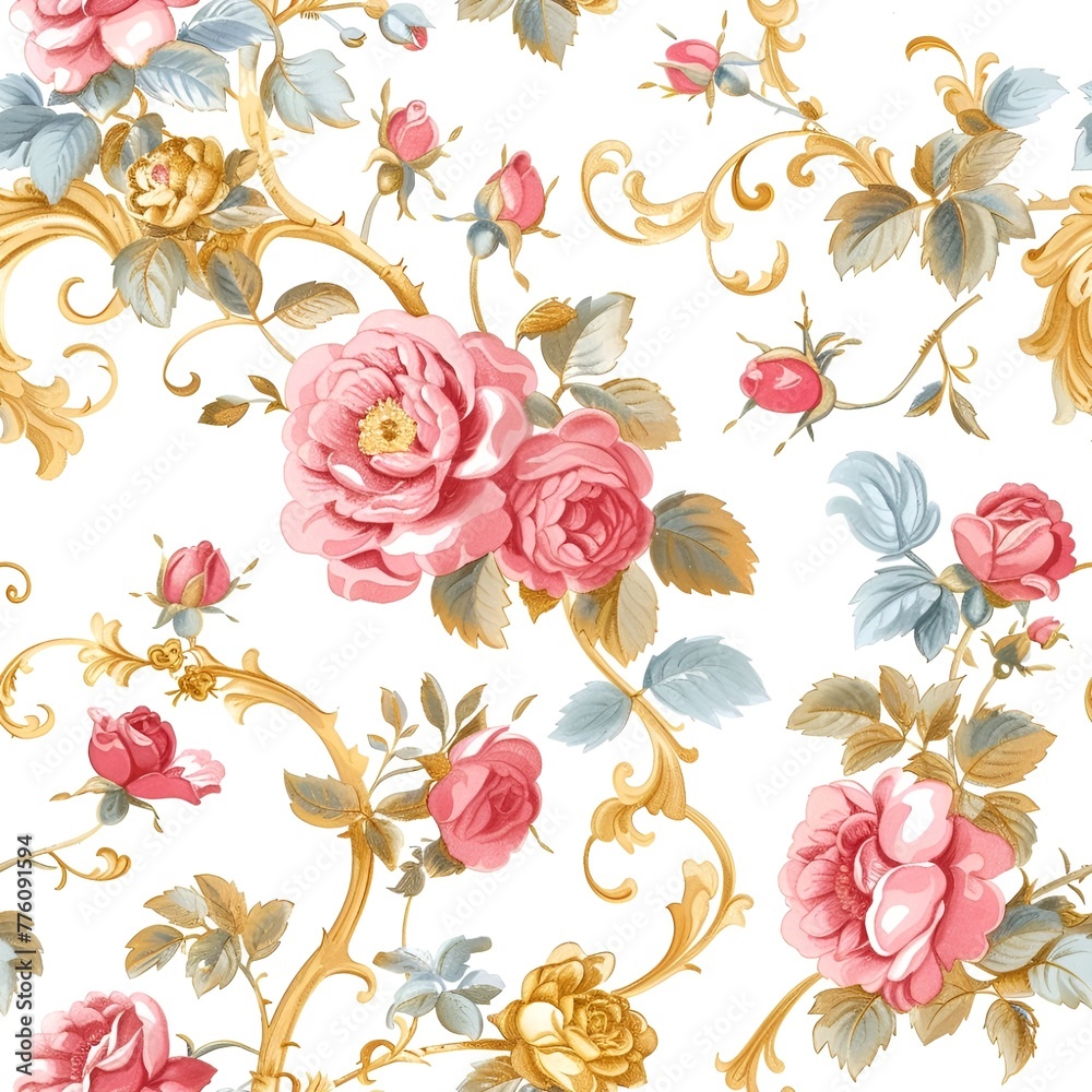 seamless pattern with roses seamless pattern with roses