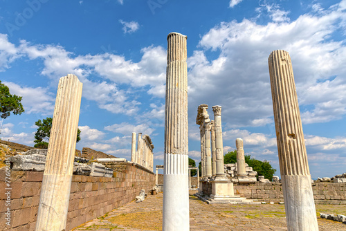 The Temple of Trajan in Pergamon Ancient City photo