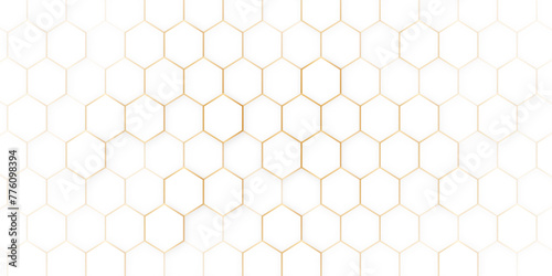 Seamless brown bee honeycomb pattern, art background template. Vector honey texture