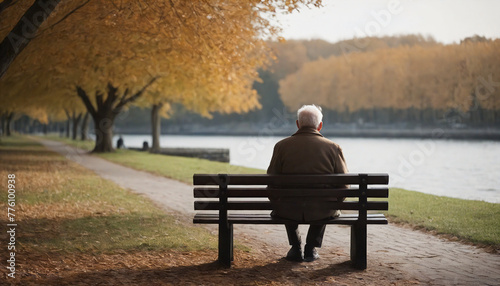 Senior man relaxing