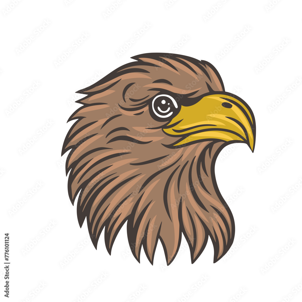 Obraz premium Eagle head vector logo