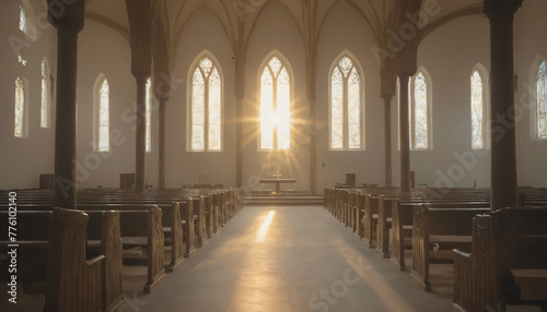 sun in church photo