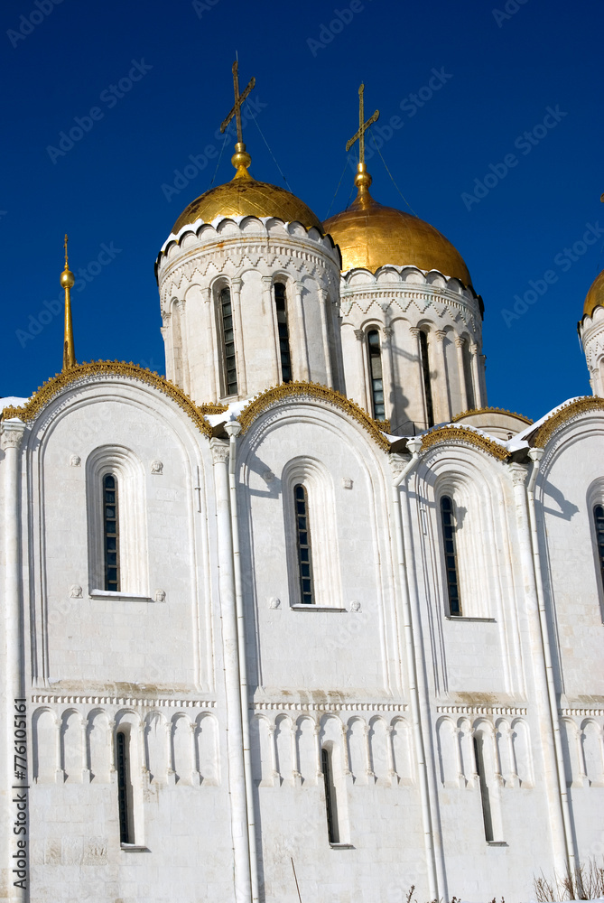Assumption church in Vladimir town, Russia
