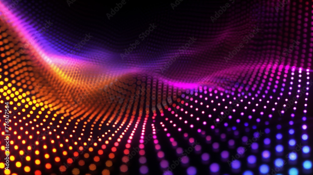 abstract gradient wave technology background with dots pattern. Network and technology concept.