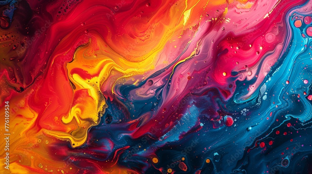 Mesmerizing abstract background, where vivid colors dance in fluid harmony, sparking creativity