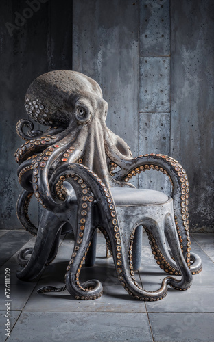 octopus-shaped chair