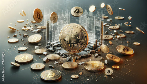 Designs depict detailed and visually appealing pieces of Bitcoin, symbolizing cryptocurrency
