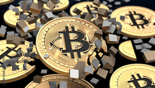 Designs depict detailed and visually appealing pieces of Bitcoin, symbolizing cryptocurrency.