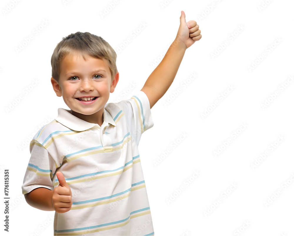 little boy with empty pointing lifted up hand, little boy with empty pointing lifted up hand,