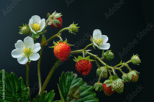Strawberry Plant in Bloom