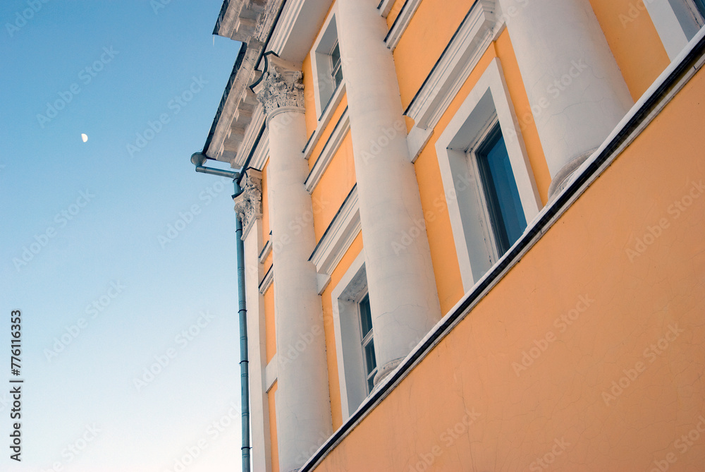 Facade of an building with sky