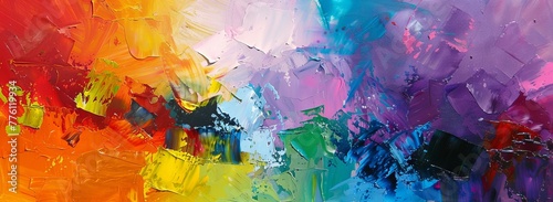 Lively abstract painting vibrant background
