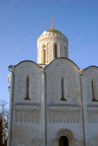 Saint Demetrius church in Vladimir town, Russia photo