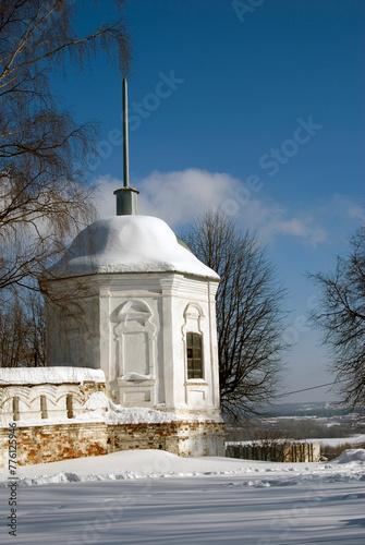 Obraz na płótnie Church in the snow w salonie
