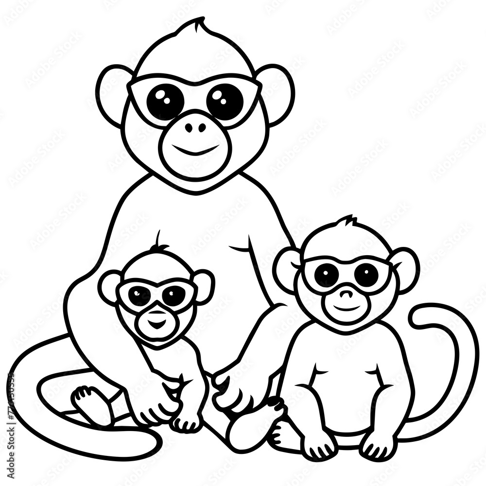 Obraz premium baby monkey