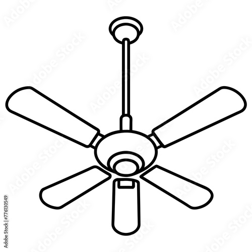 fan isolated on white