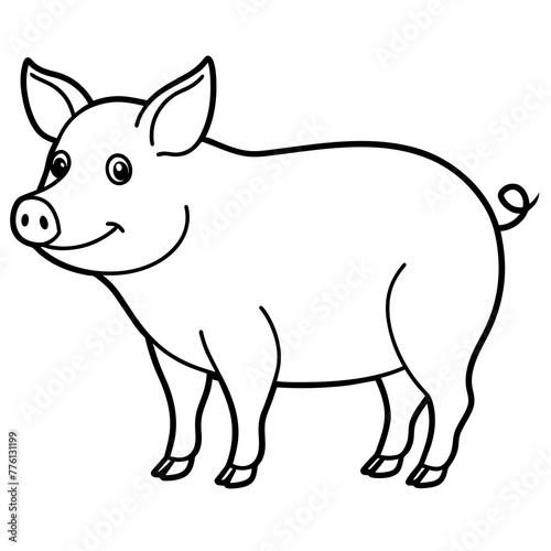 illustration of pig