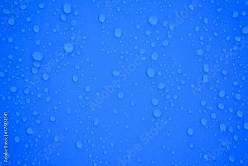 Blue Rain Water Drops 