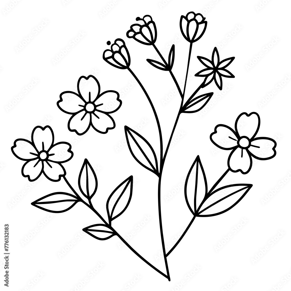Fototapeta premium background with flowers