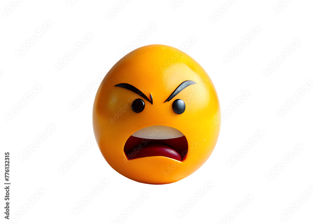 Fototapeta premium Angry emoji 3d icon